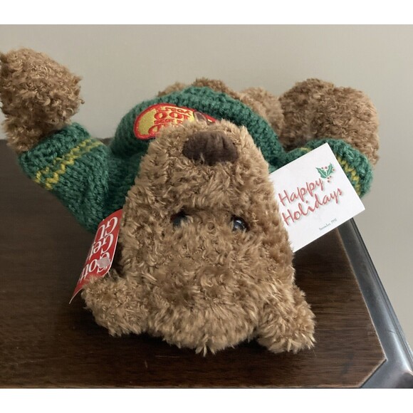 GUND 100 YEARS CELEBRATION Teddy Bear 9676 PLUSH 1998 NWT GREEN SWEATER - Picture 6 of 16